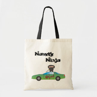 Ninja'd Taschen-Tasche - ein Nawty Ninja Entwurf Tragetasche