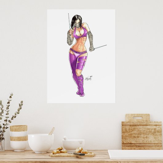 NinjaGirl Poster (Küche)