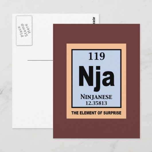 Ninjanese Postkarte (Vorne/Hinten)