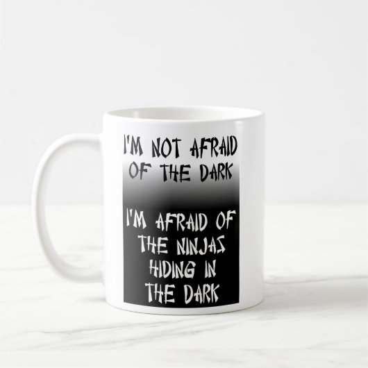 Ninjas Funny Mug Spaß verstecken Kaffeetasse (Links)