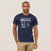 Ninjas machen es mit Stars T - Shirt (Vorne ganz)