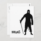 Ninjas Postkarte (Vorne/Hinten)