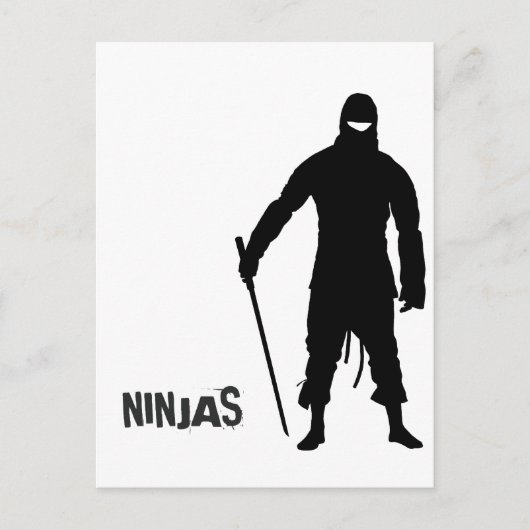 Ninjas Postkarte (Vorderseite)