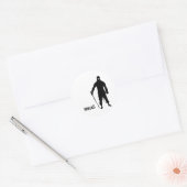 Ninjas Runder Aufkleber (Umschlag)