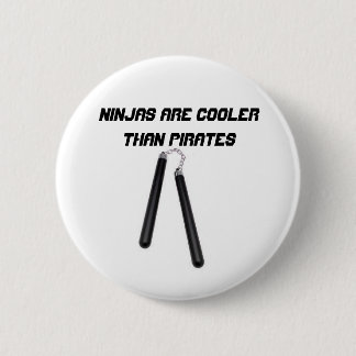 Ninjas sind cooler als Piraten Button