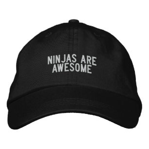 Ninjas sind phantastisch bestickte kappe