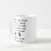 Ninjas tötete meinen Vater Funny Mug Spaß Kaffeetasse (Vorderseite Links)