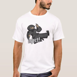 Ninject Fliegen-Tritt-Licht-T - Shirt
