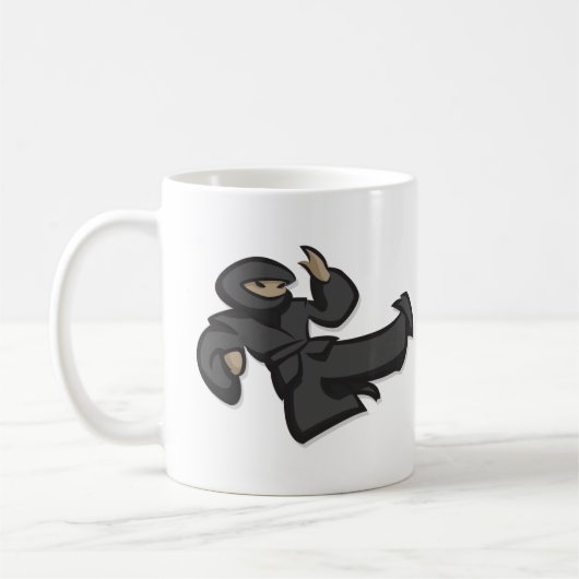 Ninject Fliegen-Tritt-Tasse Kaffeetasse (Links)