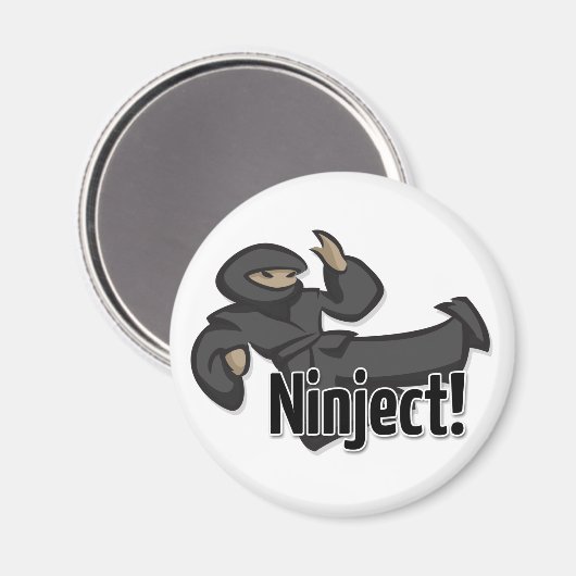 Ninject Flying Kick Magnet (Vorderseite/Rückseite)