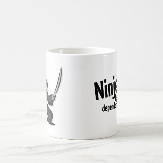 Ninject in die Seite gestemmte Tasse (Mittel)
