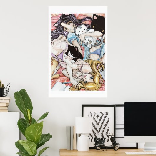 Ninji & Momo Poster (Heimbüro)