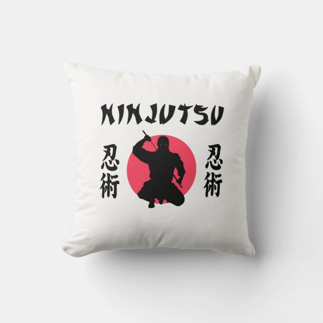 Ninjutsu Rising Sun Kissen (Vorderseite)