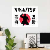 Ninjutsu Rising Sun Poster (Heimbüro)
