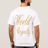 Nino Antonello Gold Extravagantes Schreiben - Maßg T-Shirt (Rückseite)