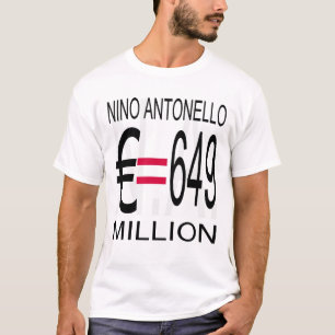 Nino Antonello N.A. (Graustufen) Euro entspricht 6 T-Shirt