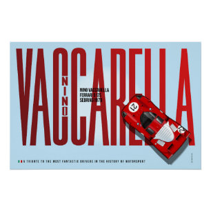 Nino Vaccarella Ferrari 512S Tribute Poster