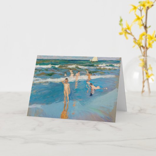 Niños en el Mar | Joaquín Sorolla Karte (Gelbe Blume)