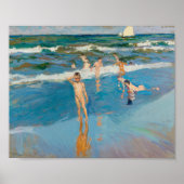 Niños en el Mar | Joaquín Sorolla Poster (Vorne)