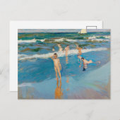 Niños en el Mar | Joaquín Sorolla Postkarte (Vorne/Hinten)