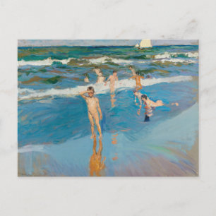 Niños en el Mar   Joaquín Sorolla Postkarte
