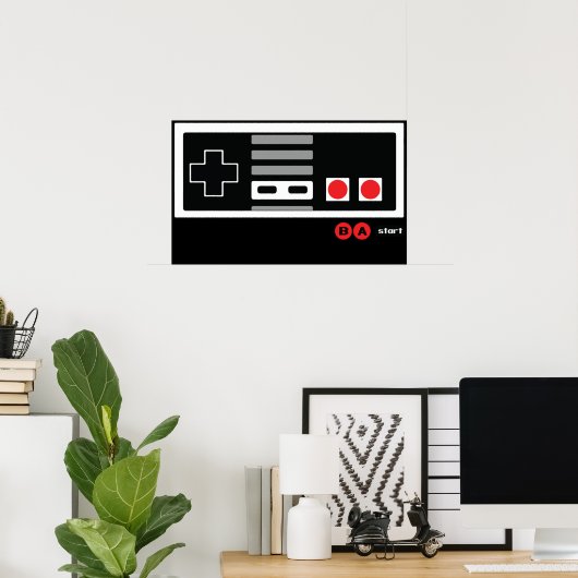 Nintendo Konami - Live by Code NES Poster (Heimbüro)