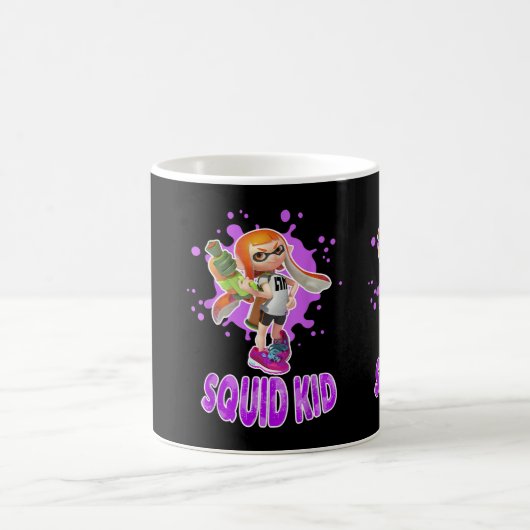 Nintendo Splatoon Tintenfisch Kid Pink Platsch Gra Kaffeetasse (Mittel)