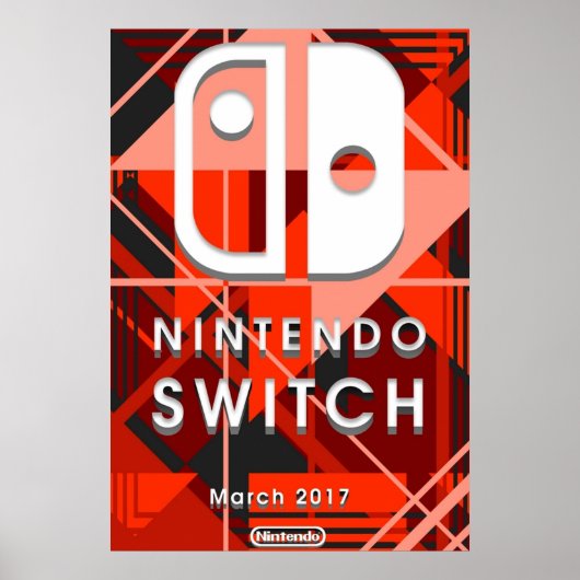 Nintendo Switch Abstrakt Poster (Vorne)