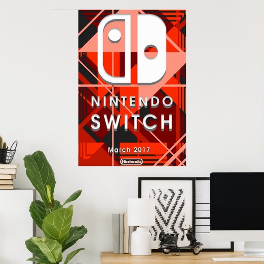 Nintendo Switch Abstrakt Poster (Heimbüro)