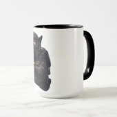 Ninth life, oh bugger, funny skydiving black cat t tasse (VorderseiteRechts)
