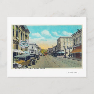 Ninth Street View der Willamette Street Postkarte
