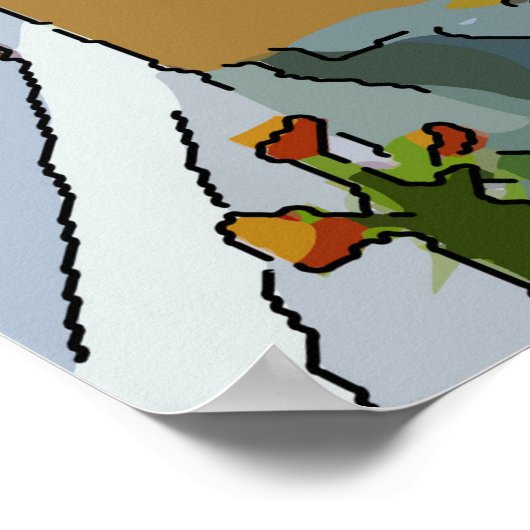 Ninth Ward Rooster Poster (Ecke)