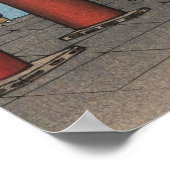 Nio Gate at Asakusa Temple by Tsuchiya Koitsu Poster (Ecke)