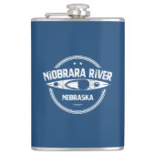Niobrara Fluss Nebraska Kayaking Flachmann (Vorderseite)