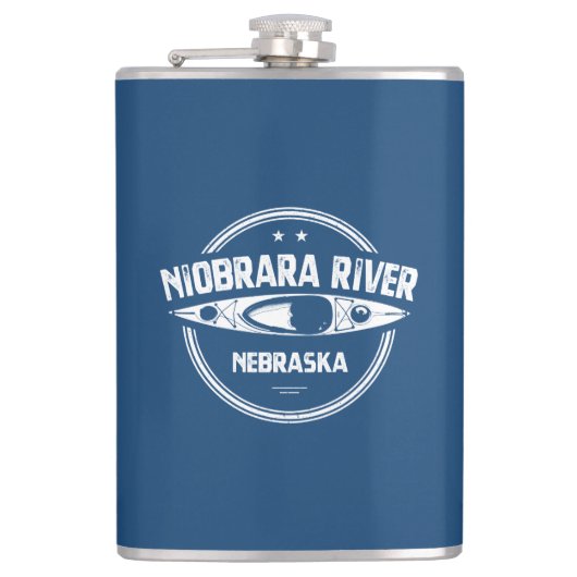 Niobrara Fluss Nebraska Kayaking Flachmann (Vorderseite)
