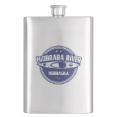 Niobrara Fluss Nebraska Kayaking Flachmann (Vorderseite)