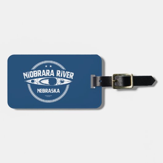 Niobrara Fluss Nebraska Kayaking Gepäckanhänger (Vorderseite horizontal)