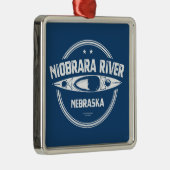Niobrara Fluss Nebraska Kayaking Ornament Aus Metall (Rechts)