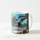 Nipa hut under coconut palm trees kaffeetasse (VorderseiteRechts)