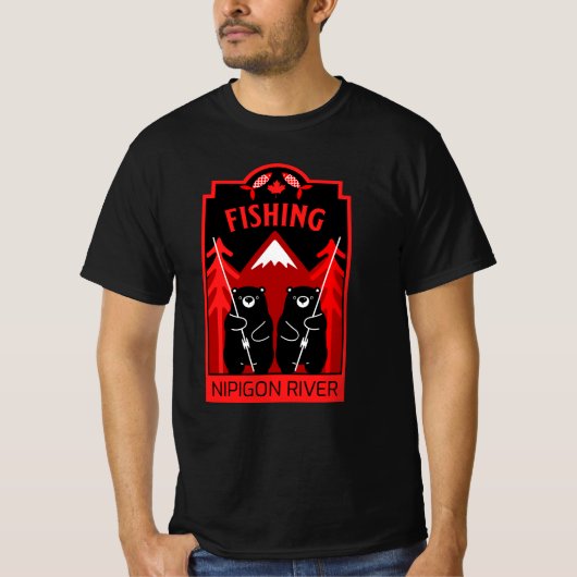 Nipigon River Fishing Canada T-Shirt (Vorderseite)