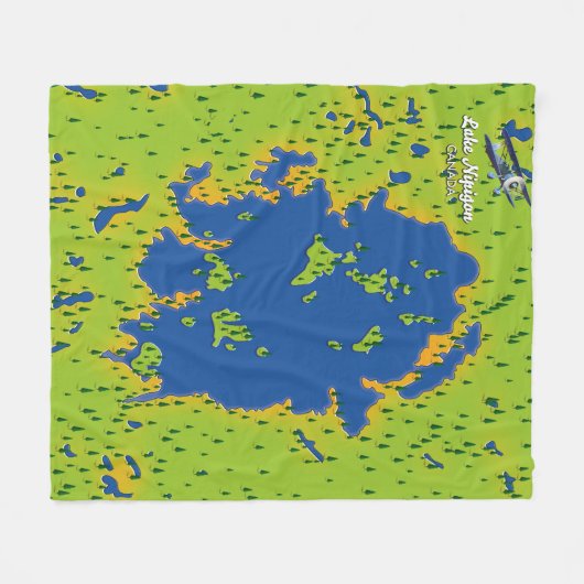 Nipigon-See Fleecedecke (Vorderseite (Horizontal))