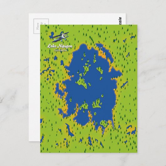 Nipigon-See Postkarte (Vorne/Hinten)