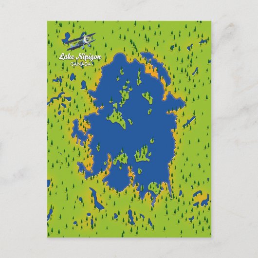 Nipigon-See Postkarte (Vorderseite)