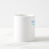 Nipigon versieht den blauen/Grün Becher mit Federn Kaffeetasse (Mittel)