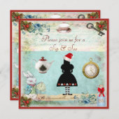 Nippen Sie u. sehen Sie an festlicher Einladung (Vorne/Hinten)