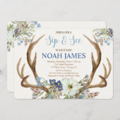 Nippen Sie und sehen Sie an Treffen und grüßen Sie Einladung (Vorne/Hinten)