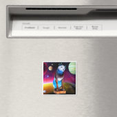 Nipper, der RCA Hund Weltraum und Galaxie Magnet (In Situ (Geschirrspüler))