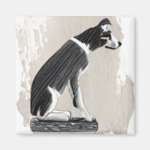 Nipper, die RCA-Hundeansicht Magnet