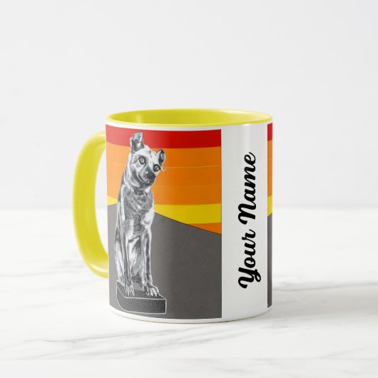 Nipper, die vulkanische Tasse des RCA-Hundes (Vorderseite Links)