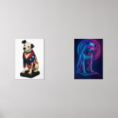 Nipper RCA Victor Dog Art in American Flag Blazer Bilderwand Sets (Vorderseite)